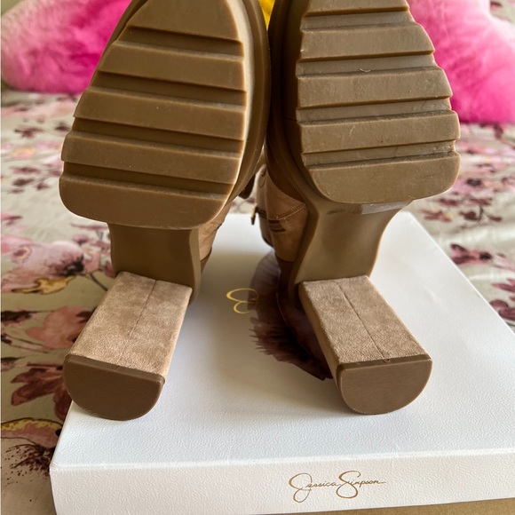 Jessica Simpson platform heel boots